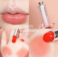 Son Dưỡng Dior Addict Lip Glow Màu 025 Seoul Scarlet - Đỏ Cam Fullbox