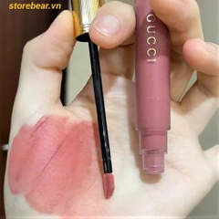 Son Kem Gucci Rouge Liquid Matte 114 Grace Cinnamon – Màu Hồng Nâu