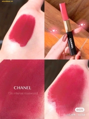 Son Kem Chanel Le Rouge Duo Colour 156 Intense Rosewood Ultra Tenue Liquid Lip Gloss Màu Hồng Đậm