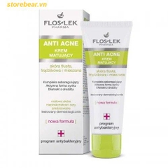 Kem dưỡng Floslek Anti acne 24h System Mattifying Cream 50ml