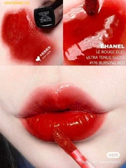 Son Kem Chanel Le Rouge Duo Ultra Tenue 176 - Burning Red Màu Đỏ Cam