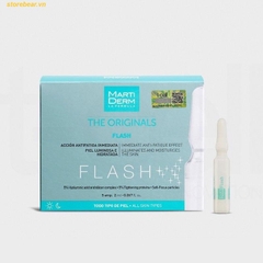 Ampoule Dưỡng Ẩm, Làm Sáng Da & Giảm Mệt Mỏi Tức Thì - MartiDerm The Originals Flash hộp 5 ống