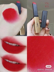 SON YSL THE SLIM VELVET RADICAL MÀU 21 - ĐỎ TƯƠI