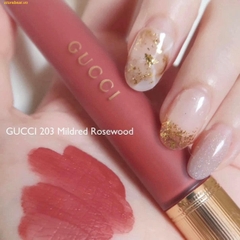 Son Kem Lì Gucci Rouge Liquid Matte Màu 203 Mildred Rosewood