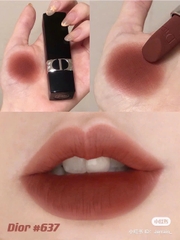 Son Dior Rouge Velvet 637 Icone Nâu Trà Pha Cam Đất
