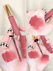 Son Kem Gucci Rouge Liquid Matte Màu 208 They Met in Argentina - Hồng Đất
