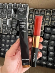 Son Kem Chanel Le Rouge Duo Ultra Tenue 176 - Burning Red Màu Đỏ Cam