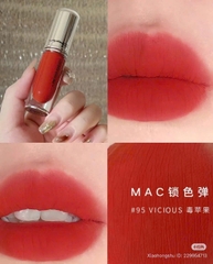 Son Kem MAC Locked Kiss Ink - Màu 95 Vicious Silky Rose Đỏ Cam