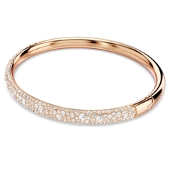 SWAROVSKI Sublima bangle (Snow pavé, White, Rose gold-tone plated) - Vòng, lắc tay màu vàng hồng, pha lê trắng - JEWELRY