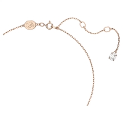 SWAROVSKI Una Angelic pendant (Round cut, Pavé, White, Rose gold-tone) - Dây cổ, dây chuyền, pha lê trắng - JEWELRY NECKLACE