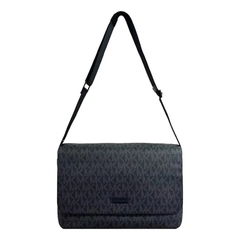 Túi Michael Kors MK Everette Flap Messenger Bag - Túi nam đeo chéo, màu đen