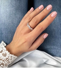 SWAROVSKI Vittore ring (Drop cut, White, Rhodium plated) - RINGS - Nhẫn pha lê cắt giọt - SWAROVSKI JEWELRY