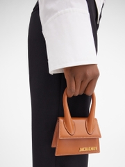 Túi JACQUEMUS Mini Leather Le Chiquito Light Brown (size 12cm)