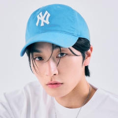 Mũ MLB Big Logo New York NY Basic Blue Ball Cap - Mũ lưỡi trai, nón kết kiểu đơn giản màu xanh biển