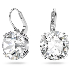 SWAROVSKI Millenia drop earrings (Round cut, White, Rhodium plated) - Khuyên tai pha lê trắng, cắt tròn - JEWELRY