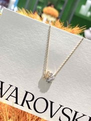 SWAROVSKI Swan pendant (White, Gold-tone plated) - Dây cổ, chuyền thiên nga cặp đôi, đính pha lê - JEWELRY NECKLACE