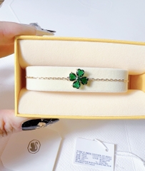 SWAROVSKI Idyllia bracelet (Mixed cuts, Clover, Green, Gold-tone plated) - Vòng/lắc tay Cỏ Bốn Lá - SWAROVSKI - JEWELRY
