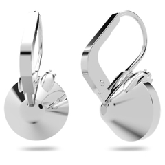 SWAROVSKI Bella V drop earrings (Round cut, White, Rhodium plated) - Khuyên tai tròn, pha lê trắng - JEWERY