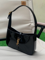 TÚI YSL LE 5 A7 HOBO BAG BLACK DA BÓNG (size 23x16cm)