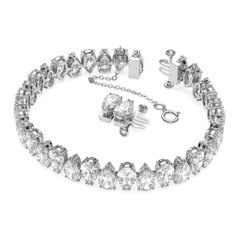 SWAROVSKI Millenia bracelet (Pear cut, White, Rhodium plated) - Vòng/lắc tay pha lê cắt giọt - SWAROVSKI - JEWELRY