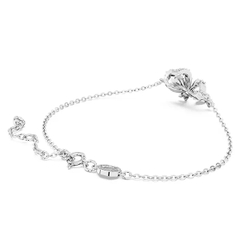 SWAROVSKI Volta bracelet (Bow, White, Rhodium plated) - Vòng/lắc tay hình nơ trắng - JEWELRY