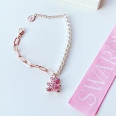 SWAROVSKI Teddy bracelet (Bear, Pink, Rose gold-tone plated) - Vòng/lắc tay SWAROVSKI - JEWELRY