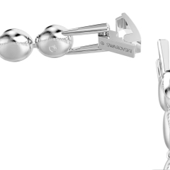 SWAROVSKI Una Angelic Tennis bracelet (Round cut, White, Rhodium plated) - Vòng/lắc tay pha lê trắng, dây trắng - JEWELRY