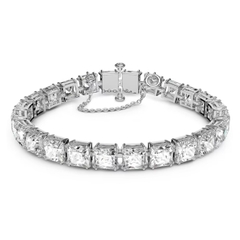 SWAROVSKI Millenia bracelet (Square cut, Small, White, Rhodium plated) - Vòng/lắc tay pha lê cắt vuông - SWAROVSKI - JEWELRY