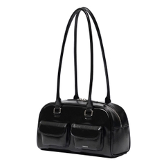 STAND OIL CHUBBY BAG - BLACK/MARRON/RED WINE - Túi xách, đeo vai màu đen/nâu/đỏ rượu