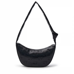 MLB Classic Monogram Crack Emboss Cross Bag Boston B White / Newyork NY Black - Túi xách, đeo vai màu trắng / đen