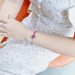SWAROVSKI Chinese Zodiac Ox bracelet (Ox, Purple, Rose gold-tone plated) - Vòng/lắc tay SWAROVSKI - JEWELRY
