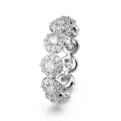 SWAROVSKI Una Angelic ring (Round cut, White, Rhodium plated) - RINGS - Nhẫn đính đá pha lê trắng - JEWELRY