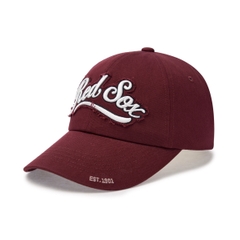 MLB Varsity Vintage Cultive Damage Unstructured Ball Cap B Boston Red Sox WINE - Mũ lưỡi trai, nón kết màu đỏ