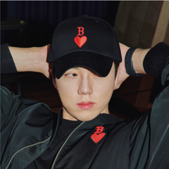 Mũ MLB Heart Structured Ball Cap Boston Red Sox Black