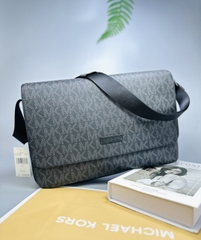 Túi Michael Kors MK Everette Flap Messenger Bag - Túi nam đeo chéo, màu đen