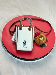 Túi WHOAU Steve Mini Square Crossbag White - Túi đeo chéo có quai màu trắng