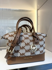Túi MK Michael Kors Hyde Small Satchel Brown Bag