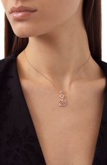SWAROVSKI Dazzling Swan Y necklace (Swan, Pink, Rose gold-tone plated) - Dây cổ, dây chuyền SWAROVSKI - JEWELRY NECKLACE