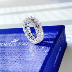 SWAROVSKI Vittore ring (Rectangular cut, White, Rhodium plated) - RINGS - Nhẫn kiểu đá pha lê - SWAROVSKI JEWELRY