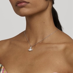 CHÍNH HÃNG - VIVIENNE WESTWOOD Ariella Pendant Necklace - Dây cổ/chuyền, đá CZ trắng trái tim - JEWELRY