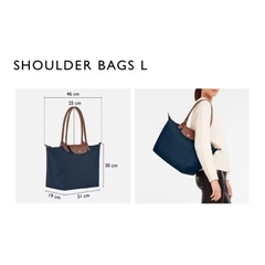 LARGE SIZE - TÚI LONGCHAMP LE PLIAGE GREEN L TOTE BAG - FAWN - Túi xách màu xám nâu vàng