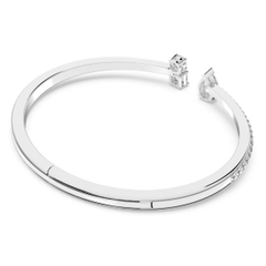 SWAROVSKI Mesmera cuff (Mixed cuts, White, Rhodium plated) - Vòng, lắc tay pha lê trắng - JEWELRY BRACELET