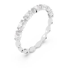SWAROVSKI Vittore ring (Marquise cut, White, Rhodium plated) - RINGS - Nhẫn pha lê cắt giọt - SWAROVSKI JEWELRY
