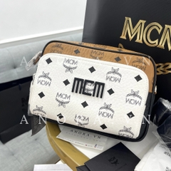 MCM CROSS MIX COLOR BAG TÚI ĐEO CHÉO HAI NGĂN ĐEN