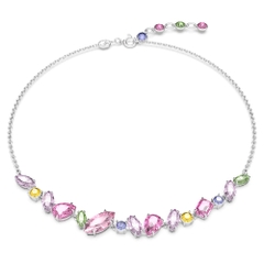 SWAROVSKI Gema necklace (Mixed cuts, Multicolored, Rhodium plated) -  Dây cổ, dây chuyền SWAROVSKI - JEWELRY NECKLACE