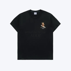 ÁO ADLV SURF BEAR SHORT SLEEVE T-SHIRT BLACK - Áo thun cổ tròn tay lỡ màu đen