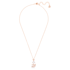 SWAROVSKI Dazzling Swan Y necklace (Swan, Pink, Rose gold-tone plated) - Dây cổ, dây chuyền SWAROVSKI - JEWELRY NECKLACE