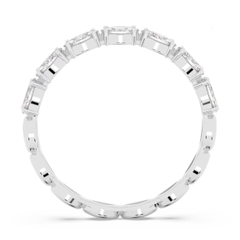 SWAROVSKI Vittore ring (Marquise cut, White, Rhodium plated) - RINGS - Nhẫn pha lê cắt giọt - SWAROVSKI JEWELRY