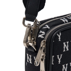 MLB MONOGRAM CROSS BAG BLACK (19x11,5cm)