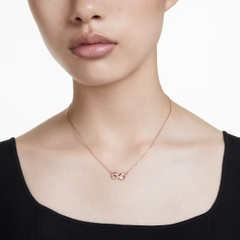 SWAROVSKI Hyperbola pendant (Pavé, Infinity, White, Rose gold-tone plated) - Dây cổ, dây chuyền hình vô cực - JEWELRY NECKLACE